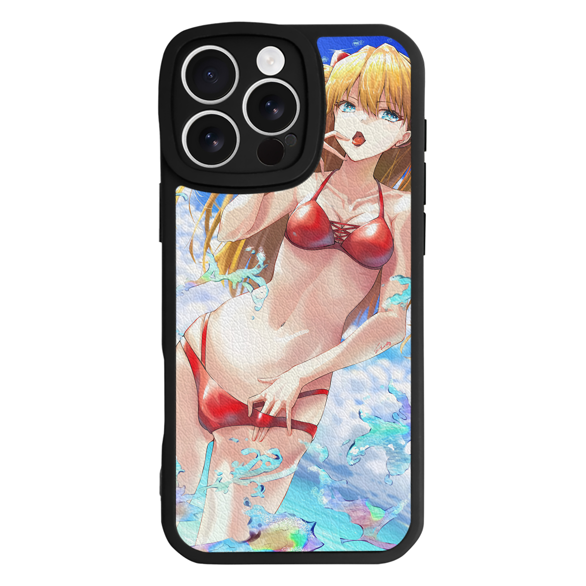 （画像用） EVA 新世紀エヴァンゲリオン 【iPhone 16シリーズ対応】シリコンスマホケース（レザー調） 材質：シリコン